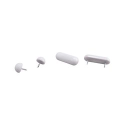 Plumb Pak Toilet Seat Bumper Set White Plastic For Universal