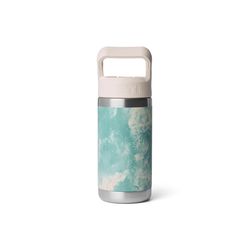 YETI Rambler Jr. 12 oz Sea View BPA Free Insulated Kids Water Bottle w/Straw