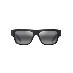 Maui Jim Kokua Sunglasses Unisex Matte Black Frame Neutral Gray Lens Polarized