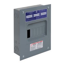 Square D HomeLine 100 amps 120/240 V 6 space 12 circuits Flush Mount Main Lug Load Center