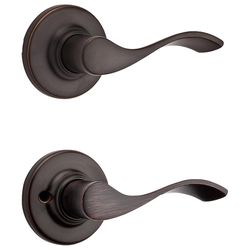 Kwikset Balboa Traditional Venetian Bronze Passage Lever