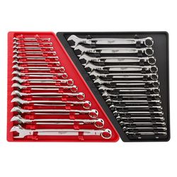 Mechanics Combination Wrench Metric & SAE 30PC Set