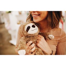 Warmies Sloth Stuffed Animals Brown/White