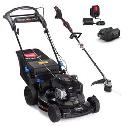 Toro 21485CA 22 in. 163 cc Gas Self-Propelled Lawn Mower with 60V String Trimmer Kit