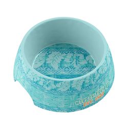 TarHong Margaritaville Blue Tropic Melamine Medium Pet Bowl For Cat/Dog
