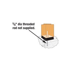 Simpson Strong-Tie 5.31 in. H X 5.31 in. W n/a Ga. Plastic Composite Base