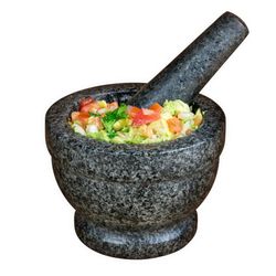 Taco Tuesday Black Granite Mortar and Pestle 1.5 cups