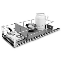 Simplehuman 6 in. H X 9 in. W X 20 in. D Steel Adjustable Cabinet Organizer