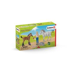 Schleich Farm World Vet Visiting Mare and Foal Toy Multicolored
