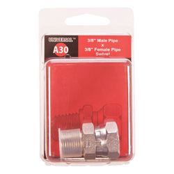 Apache Steel 3/8 in. D X 3/8 in. D Hydraulic Adapter 1