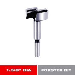 Diablo 1-5/8 in. X 3-1/2 in. L High Speed Steel Forstner Drill Bit Round Shank 1 pk