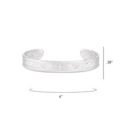 Montana Silversmiths Women's Thin Silver Cuff Bracelet