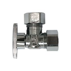 Ace 5/8 in. Compression X 7/16 in. Compression/Slip Joint Brass Angle Stop Valve