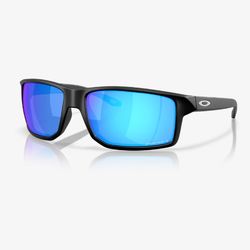 Oakley Gibston XL Sunglasses Men's Matte Black Frame Prizm Sapphire Lens