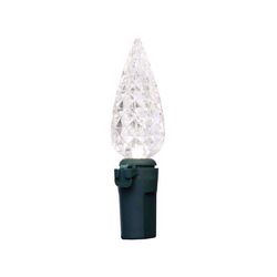 Celebrations Classic LED C6 Pure White 300 ct String Christmas Lights 74.5 ft.