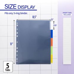 Bazic Products Multicolored Binder Dividers 1 pk