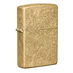 Zippo Gold Classic Tumbled Brass Lighter 1 pk