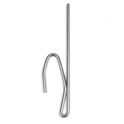 Kenney Silver Traditional/Transitional Pin On Hook 3 in. L