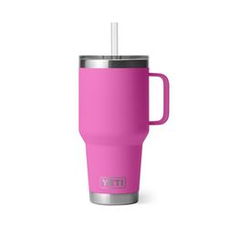 YETI Rambler 35 oz Wildflower Fuschia BPA Free Straw Mug