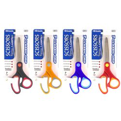 Bazic Products Stainless Steel Soft Grip Scissors 1 pc