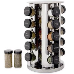 Kamenstein 13.5 in. H X 8.5 in. W X 8.5 in. D Silver Spice Rack