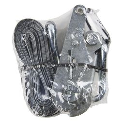 Keeper 1-3/4 in. W X 15 ft. L Black/Gray Tie Down w/Ratchet 1666 lb 1 pk