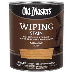 Old Masters Semi-Transparent Golden Oak Oil-Based Wiping Stain 1 qt