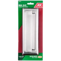 Ace 2.6875 in. W X 7 in. H Satin Nickel Mail Slot