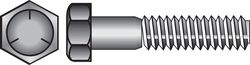 HILLMAN 1/4 in. D X 1 in. L Heat Treated Zinc Steel Hex Head Cap Screw 100 pk