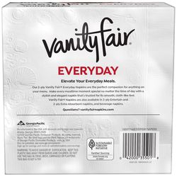 Vanity Fair Napkins 2 ply 100 pk