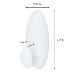3M Command Large Plastic Hook 5 in. L 1 pk