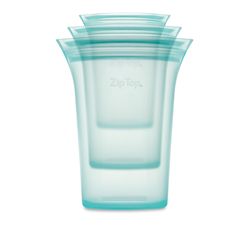 Zip Top Teal Storage Cup Set 1 pk