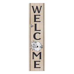 P Graham Dunn Multicolored Wood 47 in. H X 10.5 in. L X 0.75 in. W Welcome Porch Sign