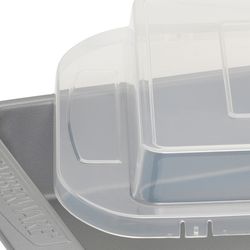 Farberware 9 in. W X 13 in. L Cake Pan Gray 2 pc