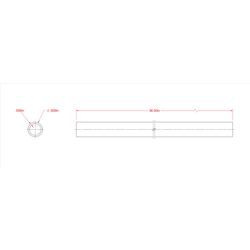 SteelWorks 0.5 in. D X 3 ft. L Round Aluminum Tube