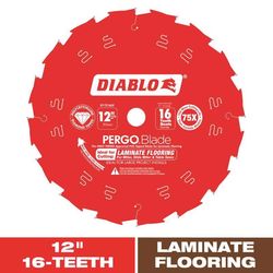 Diablo Pergo Blade 12 in. D X 1 in. Laminate Flooring PCD Circular Saw Blade 16 teeth 1 each