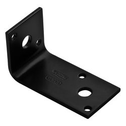 National Hardware 2.94 in. H X 1.5 in. W X 0.125 in. D Black Carbon Steel Inside Corner Brace