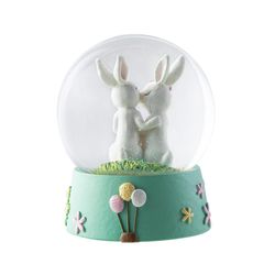 Glitzhome Happy Easter Globe Table Decor Glass/Resin 1 box 5 in.