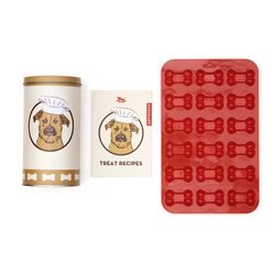 Kikkerland Kobe Grain Free Treat Jar For Dogs 1 pk