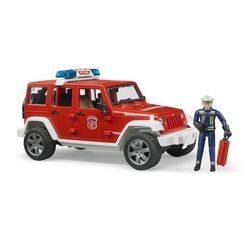 Bruder Jeep Wrangler Fire Vehicle with Fireman Toy Multicolored