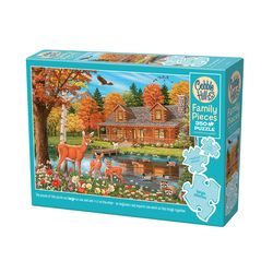 Cobble Hill Cottage Pond Jigsaw Puzzle Multicolored 350 pc