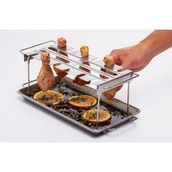 Broil King Stainless Steel Wing Rack 7.25 in. L X 15 in. W For Universal