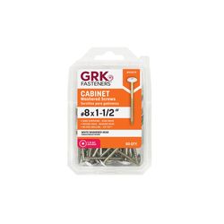 GRK Fasteners No. 8 X 1-1/2 in. L Star Climatek W-Cut Cabinet Screws 80 pk