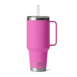 YETI Rambler 42 oz Wildflower Fuschia BPA Free Straw Mug