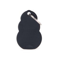 MyFamily Kong Black Aluminum Pet Tags Medium