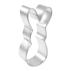 R&M International Corp 4 in. L Candy Bunny Cookie Cutter Silver 1 pc