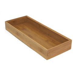 Lipper International 2 in. H X 15 in. W X 6 in. D Bamboo Drawer Organizer