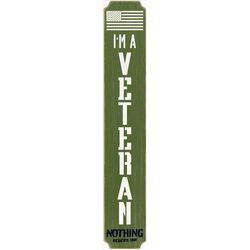 Open Road Brands 46 in. H X 8 in. L Wood Veteran Textured Timber Leaner