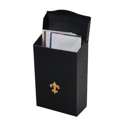 Architectural Mailboxes City Classic Classic Galvanized Steel Wall Mount Black Mailbox