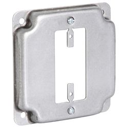 Raco Square Steel 1 gang 4.125 in. H X 4.125 in. W Exposed Work Cover